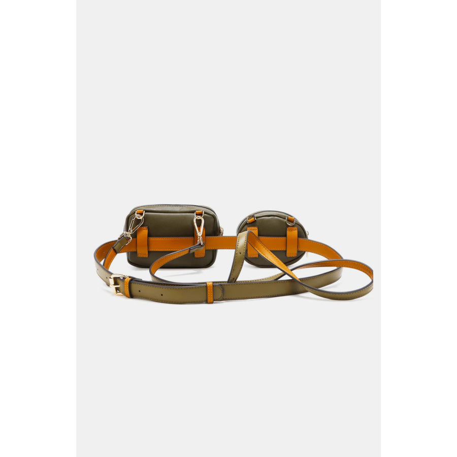 Nicole Lee USA Double Pouch Fanny Pack Apparel and Accessories