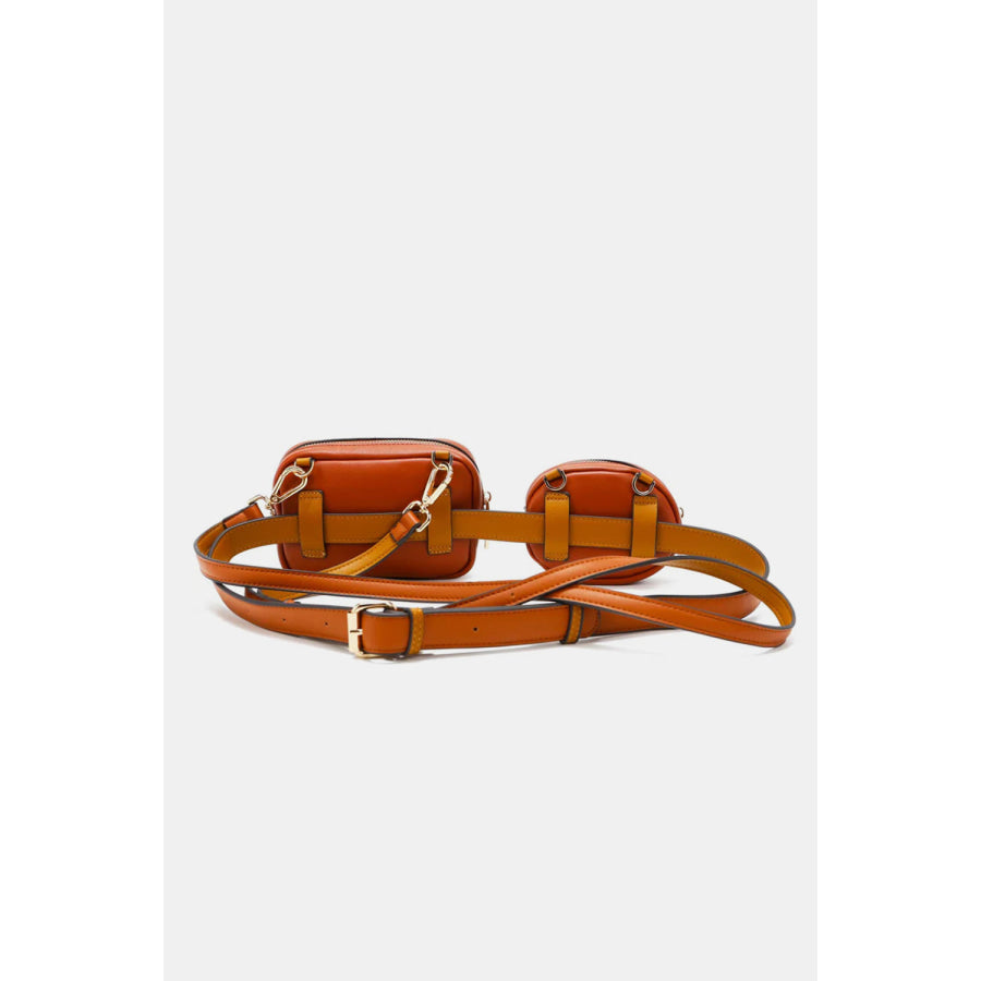 Nicole Lee USA Double Pouch Fanny Pack Apparel and Accessories