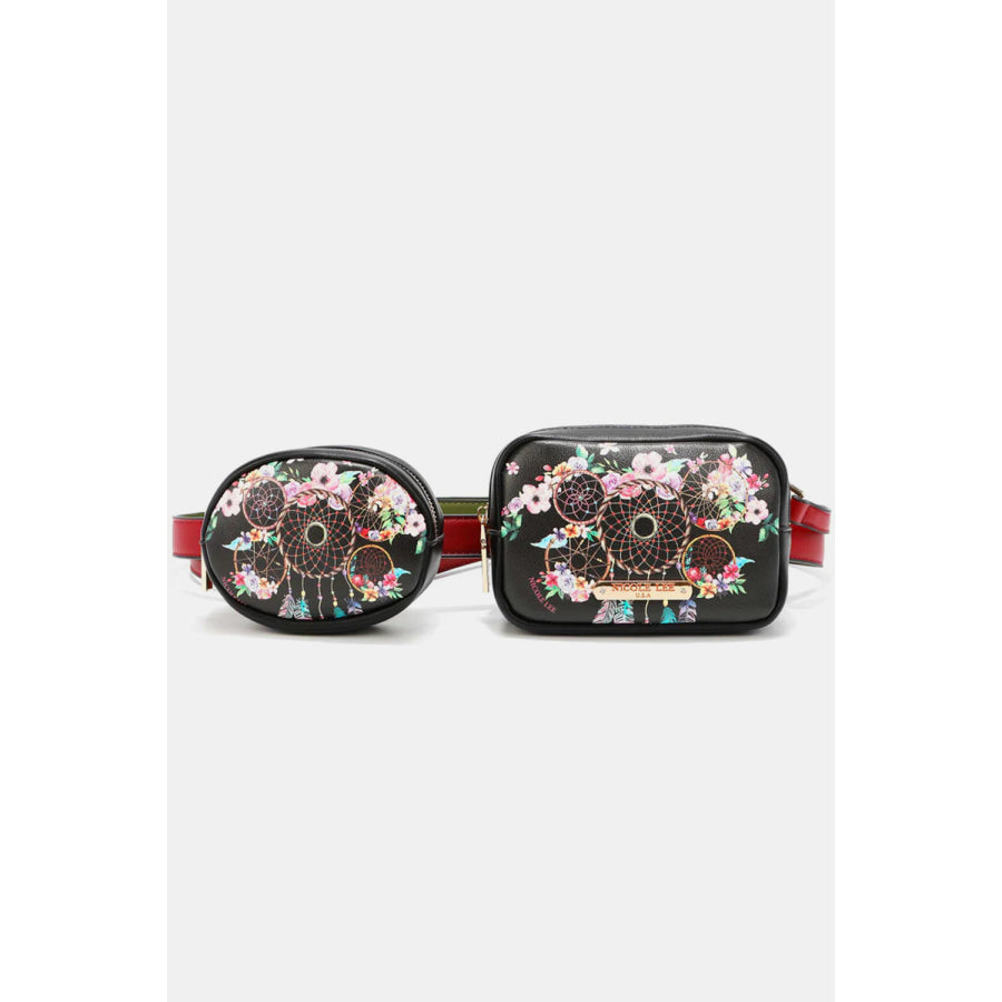 Nicole Lee USA Double Pouch Fanny Pack Dream Of All Colors / One Size Apparel and Accessories