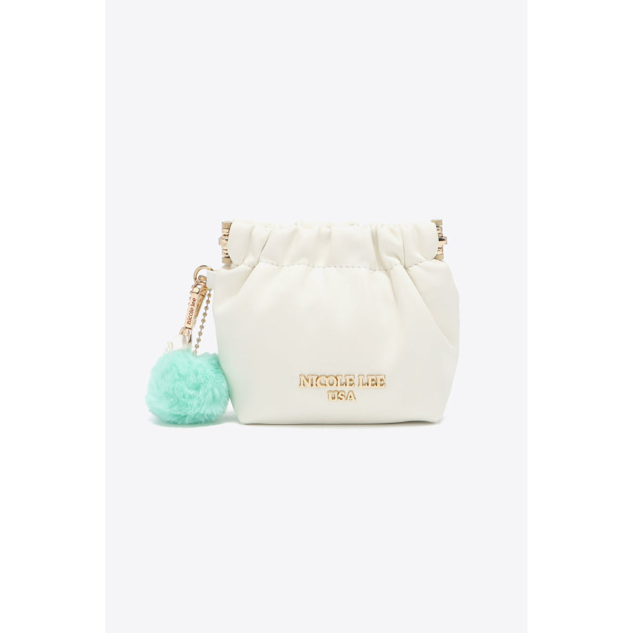 Nicole Lee USA Faux Leather Pouch White / One Size