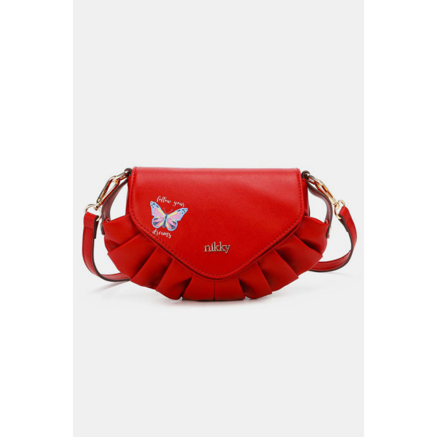 Nicole Lee USA Graphic Crossbody Bag Red / One Size Apparel and Accessories