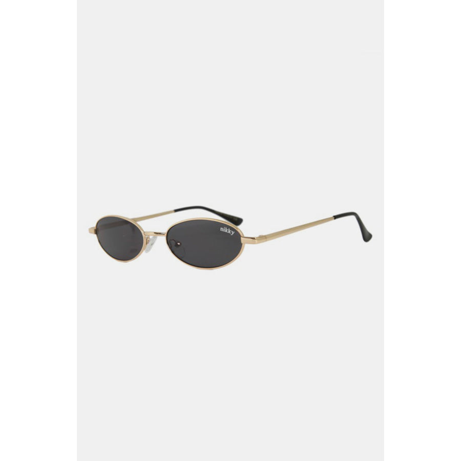 Nicole Lee USA Metal Frame Finley Oval Sunglasses Apparel and Accessories