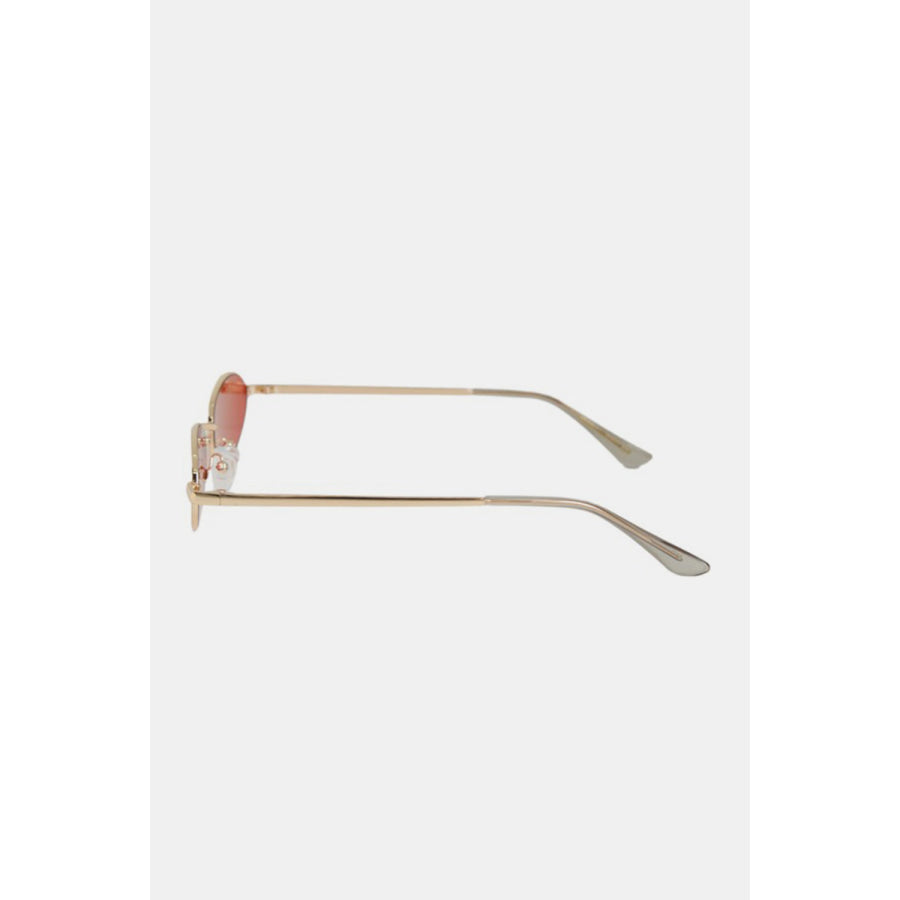 Nicole Lee USA Metal Frame Finley Oval Sunglasses Apparel and Accessories