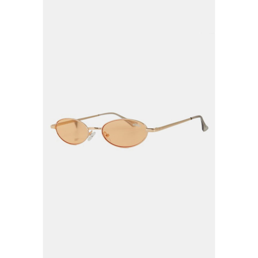 Nicole Lee USA Metal Frame Finley Oval Sunglasses Apparel and Accessories