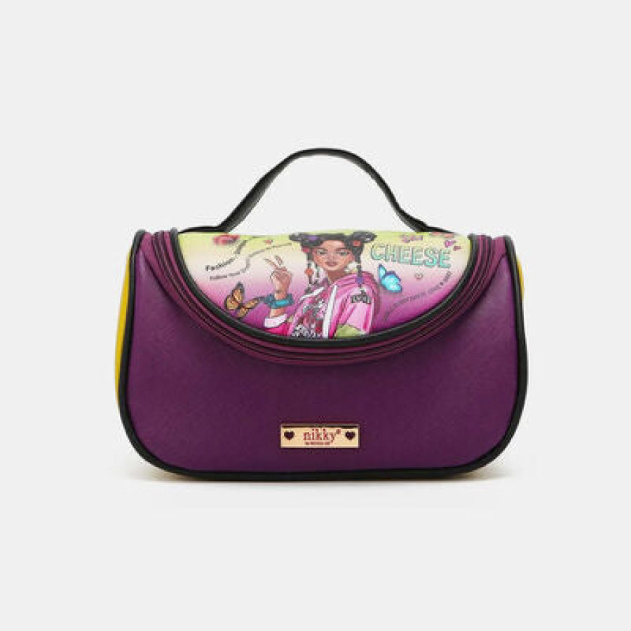 Nicole Lee USA Nikky Contrast Makeup Bag Alyssa DreamsFuture / One Size Apparel and Accessories