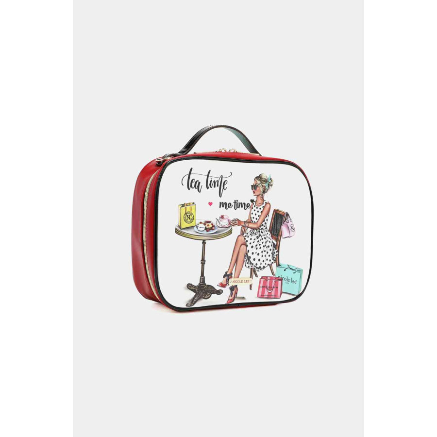 Nicole Lee USA Printed Handbag with Three Pouches Handbags