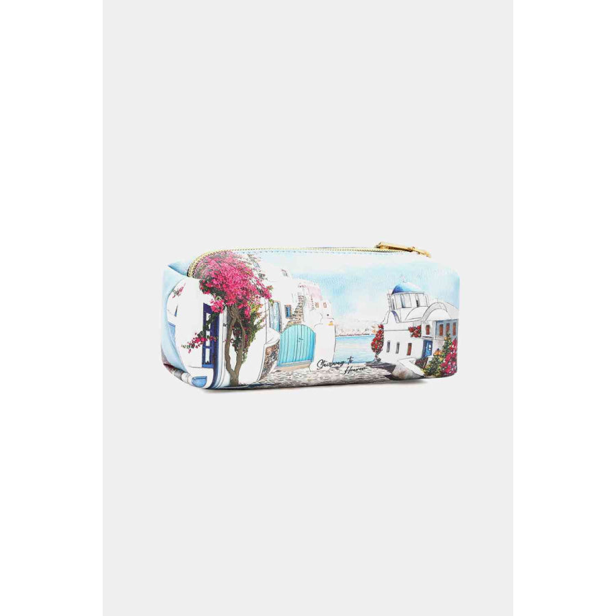 Nicole Lee USA Printed Handbag with Three Pouches Handbags