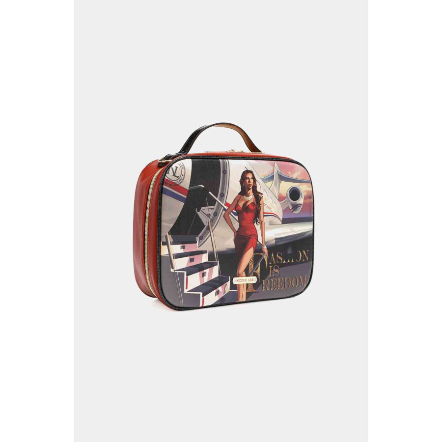 Nicole Lee USA Printed Handbag with Three Pouches Handbags