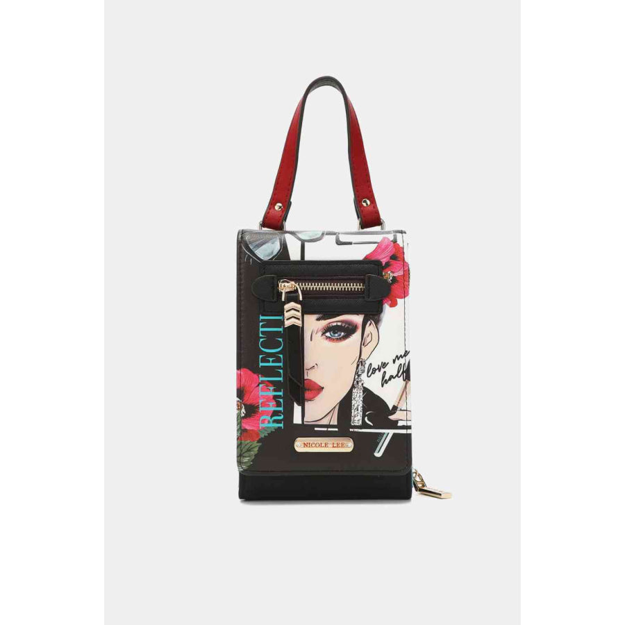 Nicole Lee USA Small Crossbody Wallet Love Me Half / One Size Handbags