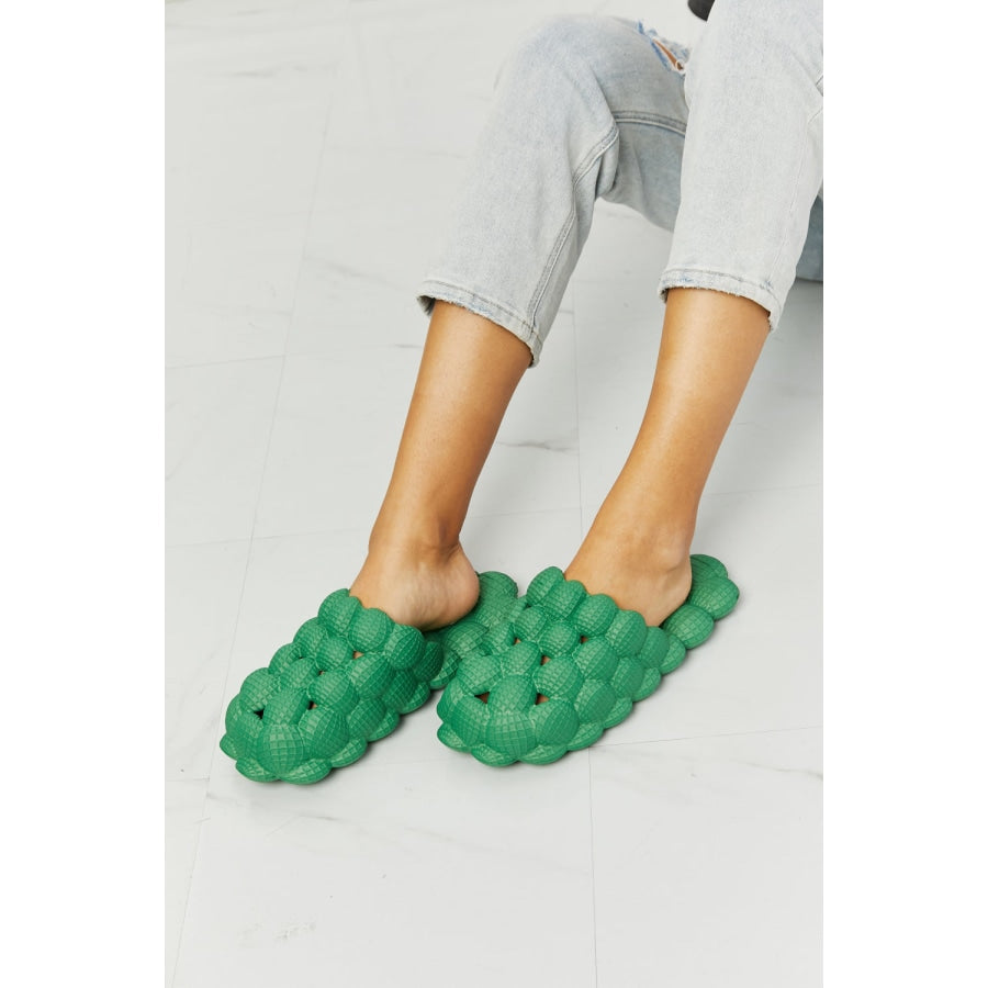 NOOK JOI Laid Back Bubble Slides in Green