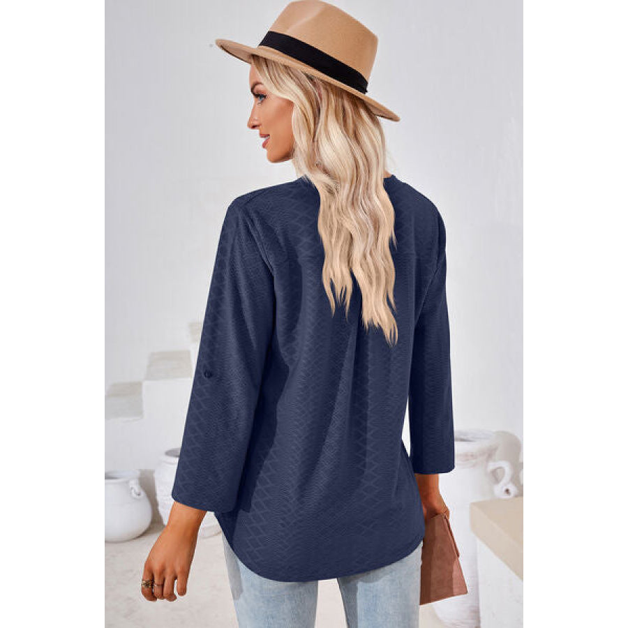 Notched Roll - Tab Sleeve T - Shirt Apparel and Accessories