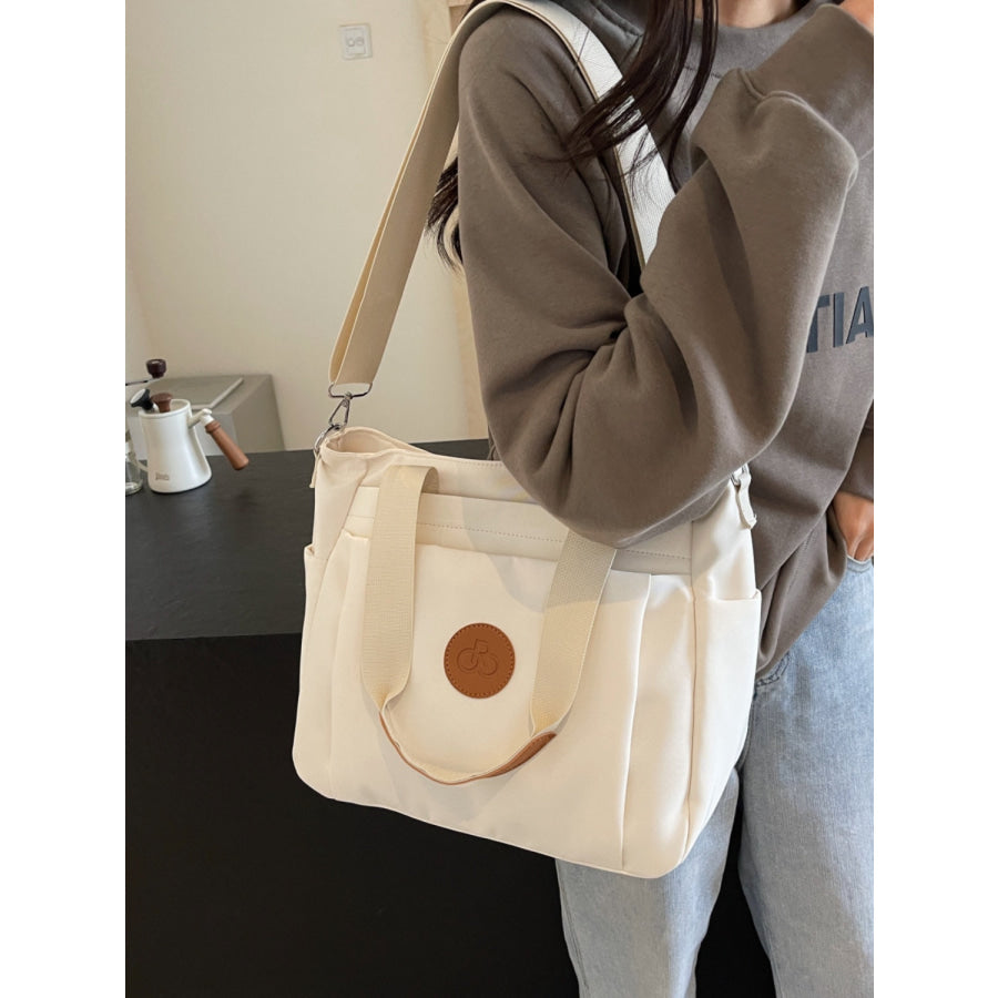 Nylon Solid Color Tote Bag Apparel and Accessories