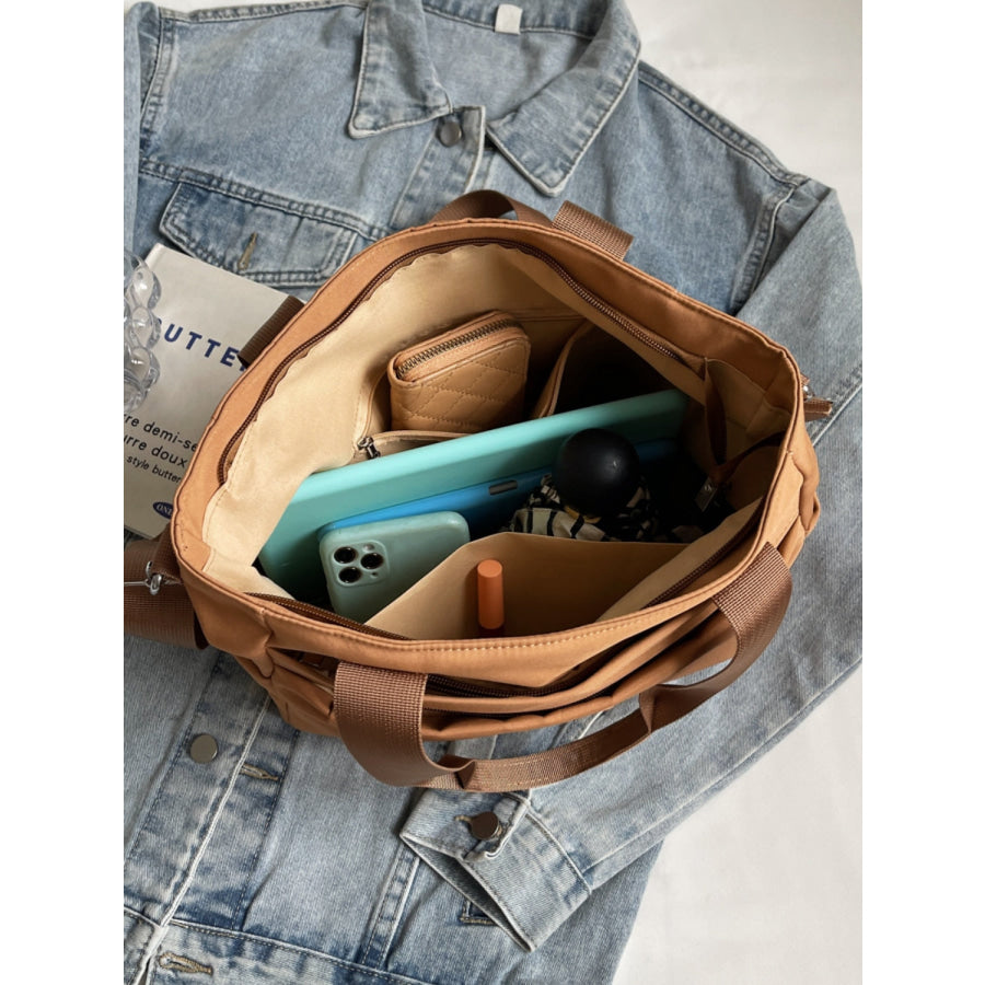 Nylon Solid Color Tote Bag Apparel and Accessories