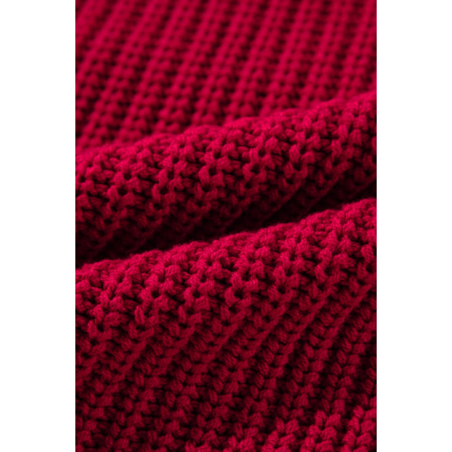 Off-Shoulder Long Sleeve Sweater Apparel and Accessories