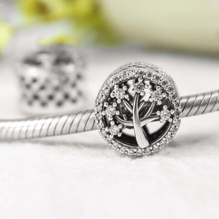 One Piece 925 Sterling Silver Bead Charm Silver / One Size