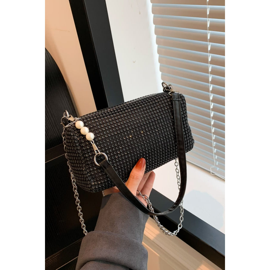 Openwork Crossbody Bag with Removable Strap Apparel and Accessories