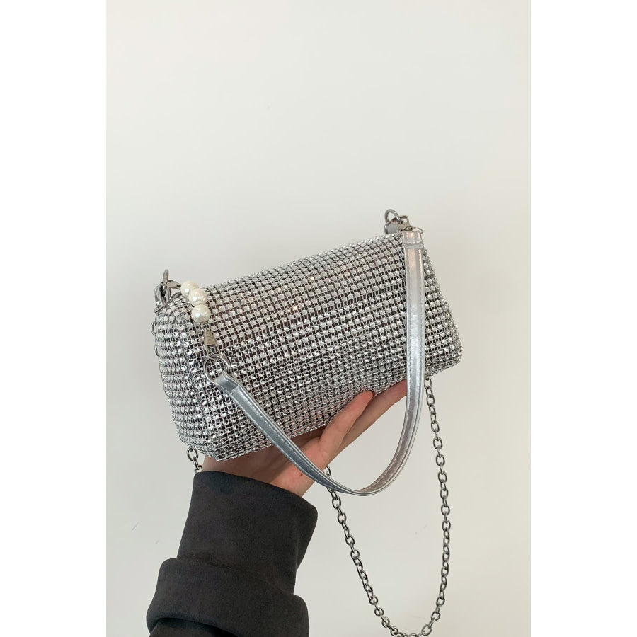 Openwork Crossbody Bag with Removable Strap Apparel and Accessories