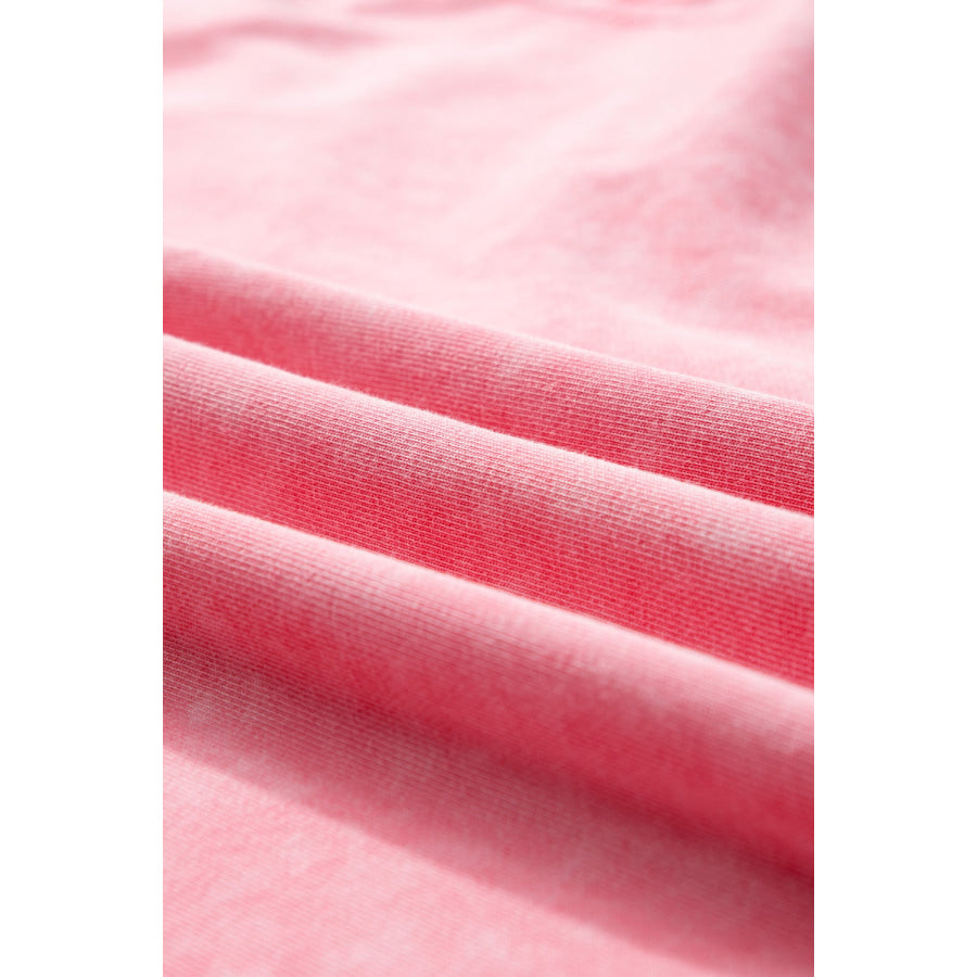 Orchid Petal Mineral Wash Drop Sleeve Patchwork Plus Tee Plus Size/Plus Size Tops/Plus Size Tops & Tees