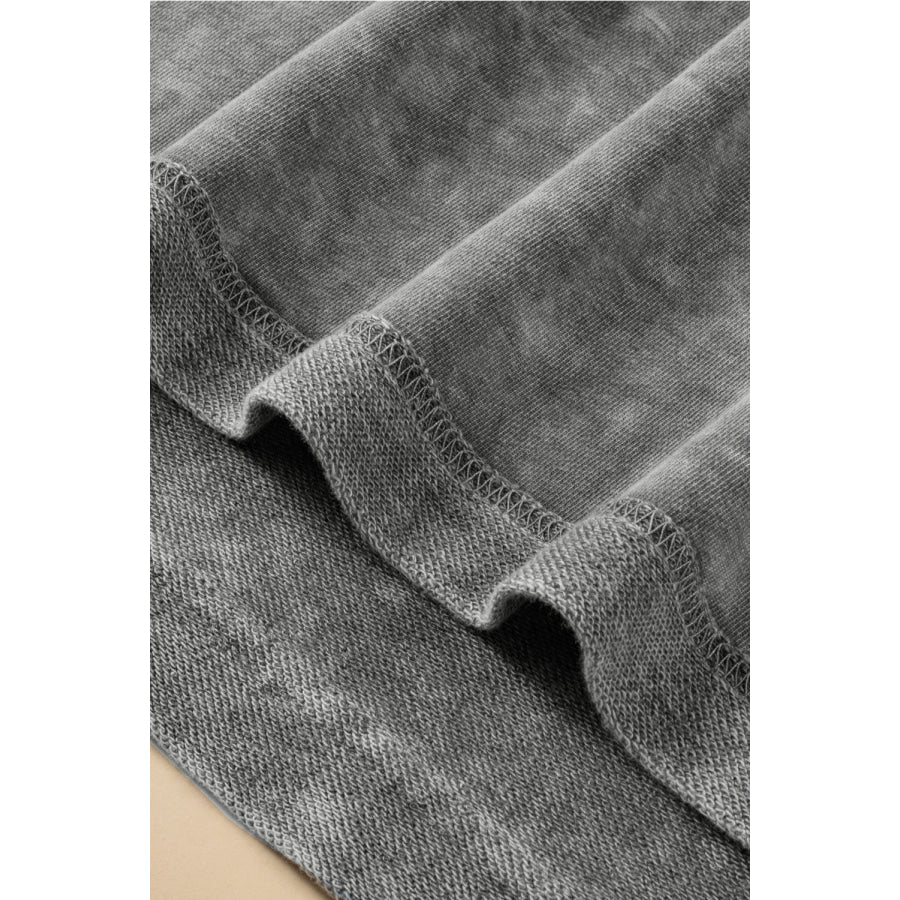 Orchid Petal Mineral Wash Drop Sleeve Patchwork Plus Tee Plus Size/Plus Size Tops/Plus Size Tops & Tees