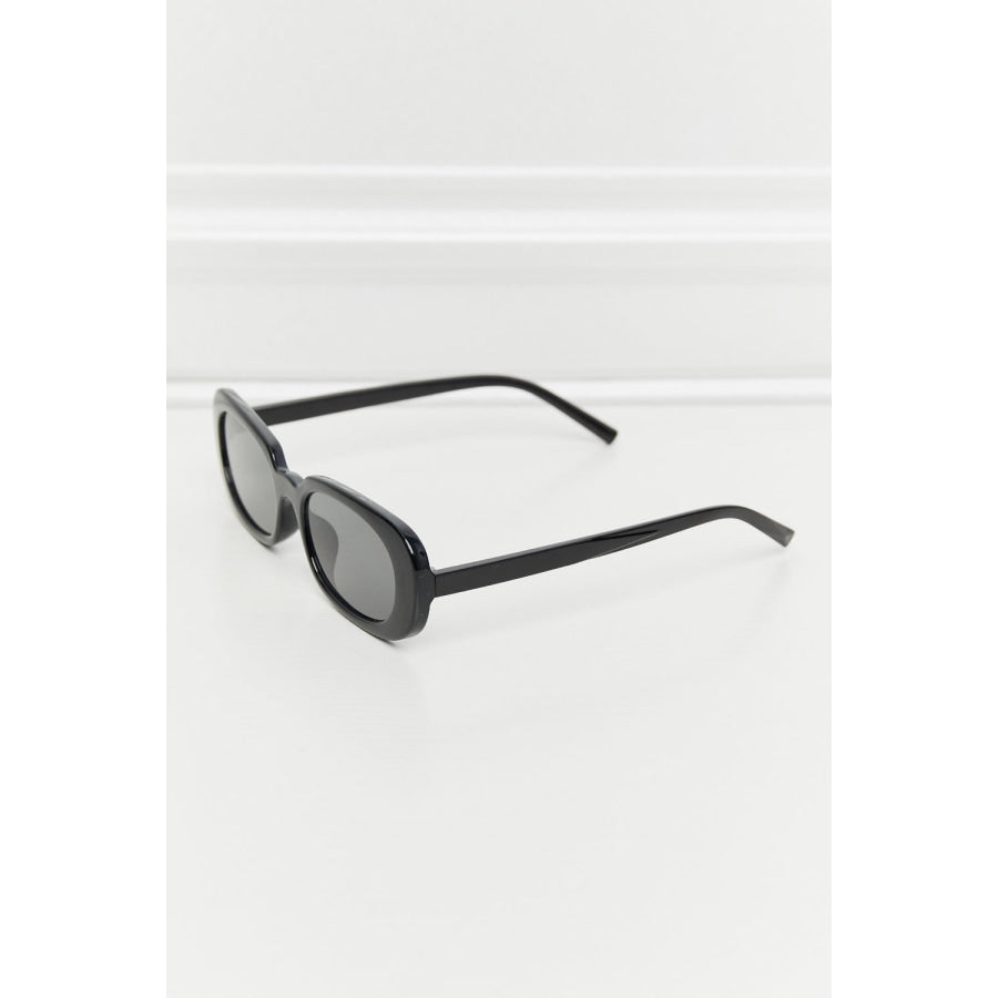 Oval Full Rim Sunglasses Black / One Size