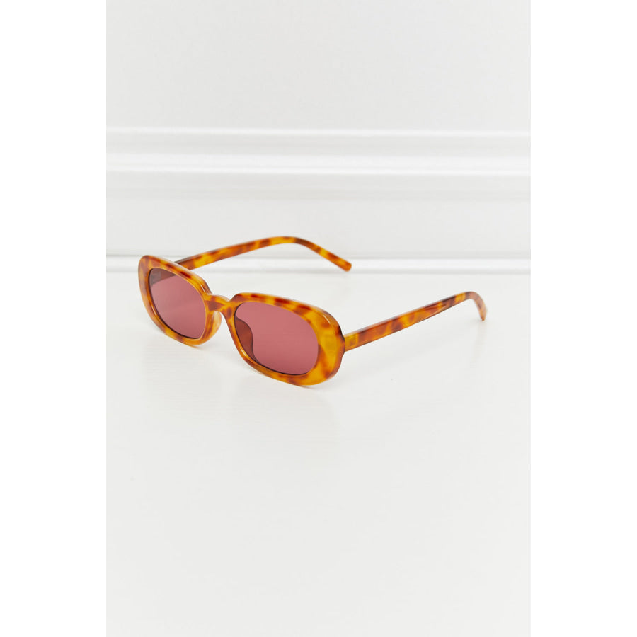 Oval Full Rim Sunglasses Wine / One Size