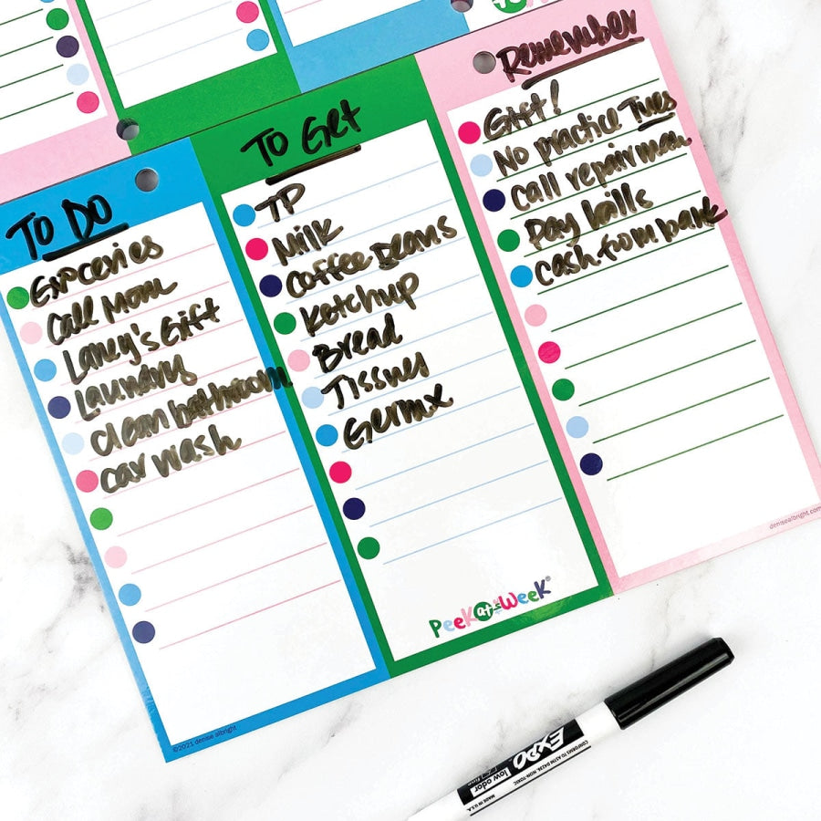Peek at the Week® Weekly Planner Pad Pads