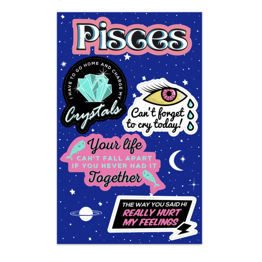 Pisces Astrological Sticker Sheet sticker