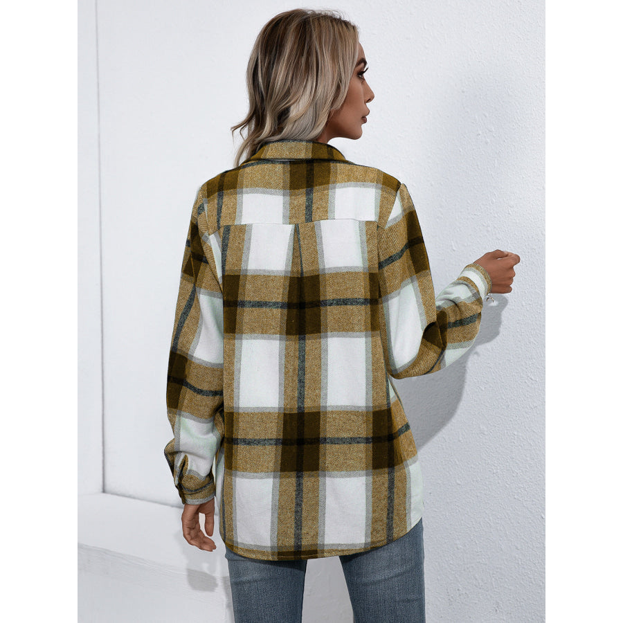 Plaid Button Up Flannel Shirt