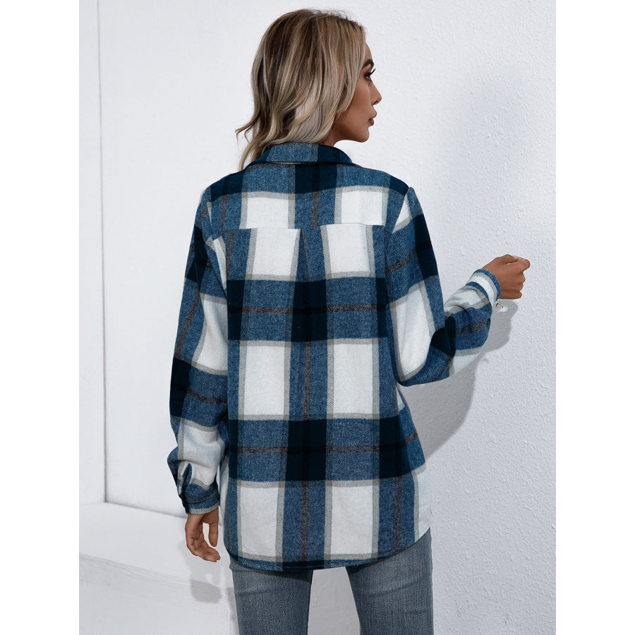 Plaid Button Up Flannel Shirt