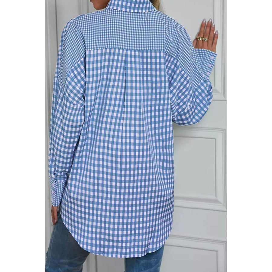 Plaid Button Up Long Sleeve Shirt Apparel and Accessories