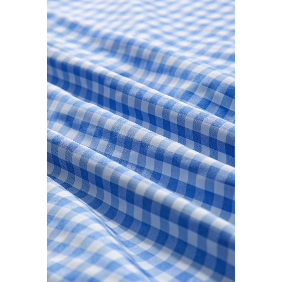 Plaid Button Up Long Sleeve Shirt Apparel and Accessories