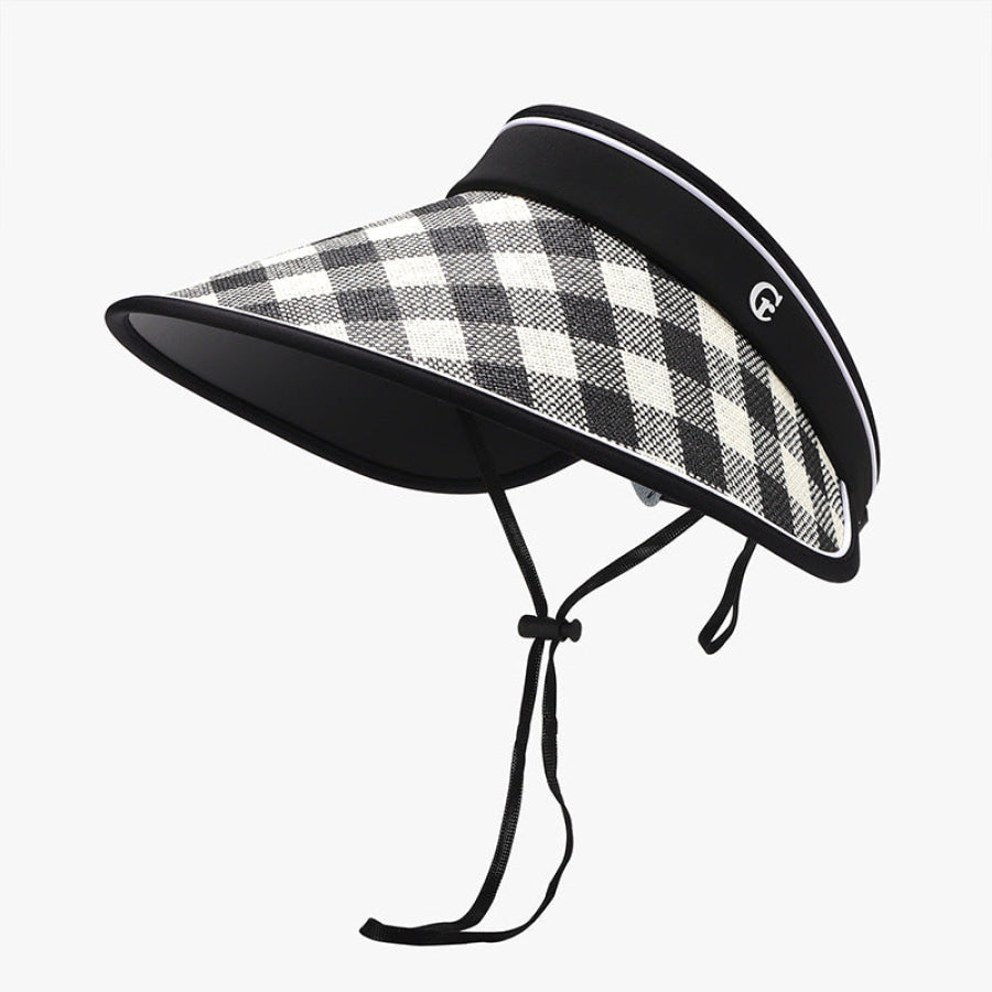 Plaid Natural Grass Adjustable Sun Hat Apparel and Accessories