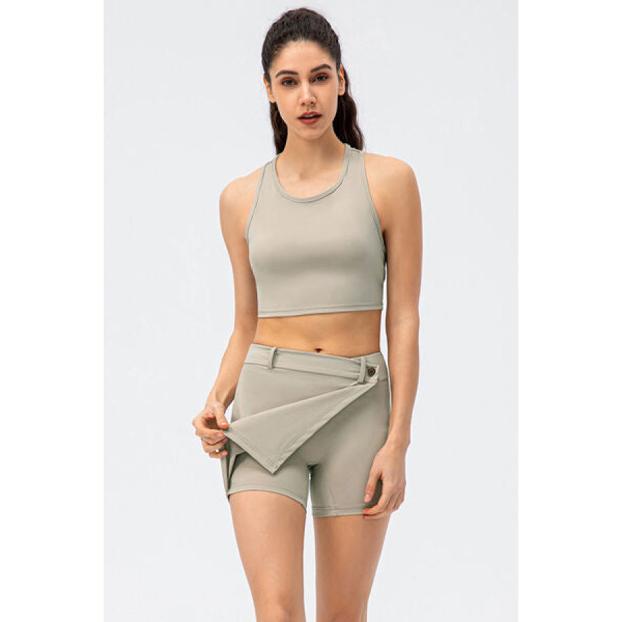 Pocketed Active Skort Clothing