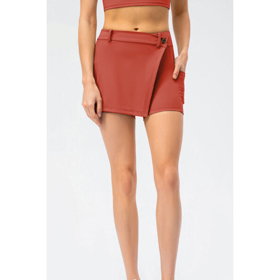 Pocketed Active Skort Clothing