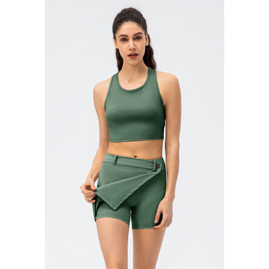 Pocketed Active Skort Clothing