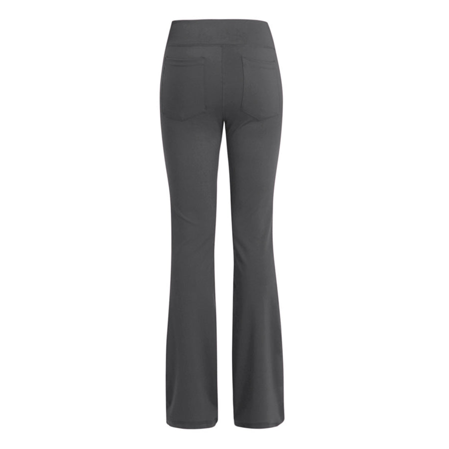 Pocketed High Waist Active Pants Apparel and Accessories