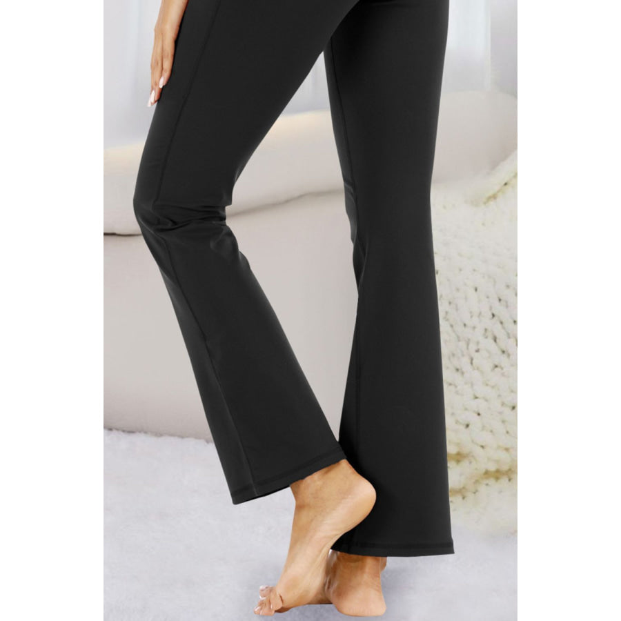 Pocketed High Waist Active Pants Apparel and Accessories