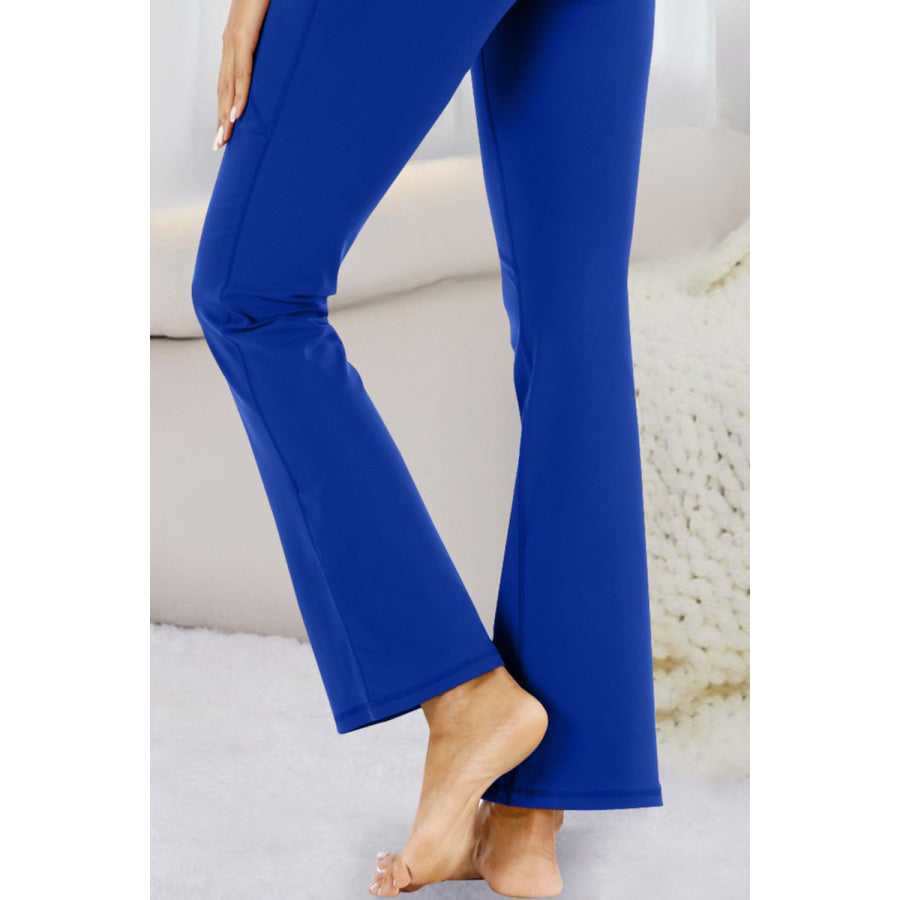 Pocketed High Waist Active Pants Apparel and Accessories