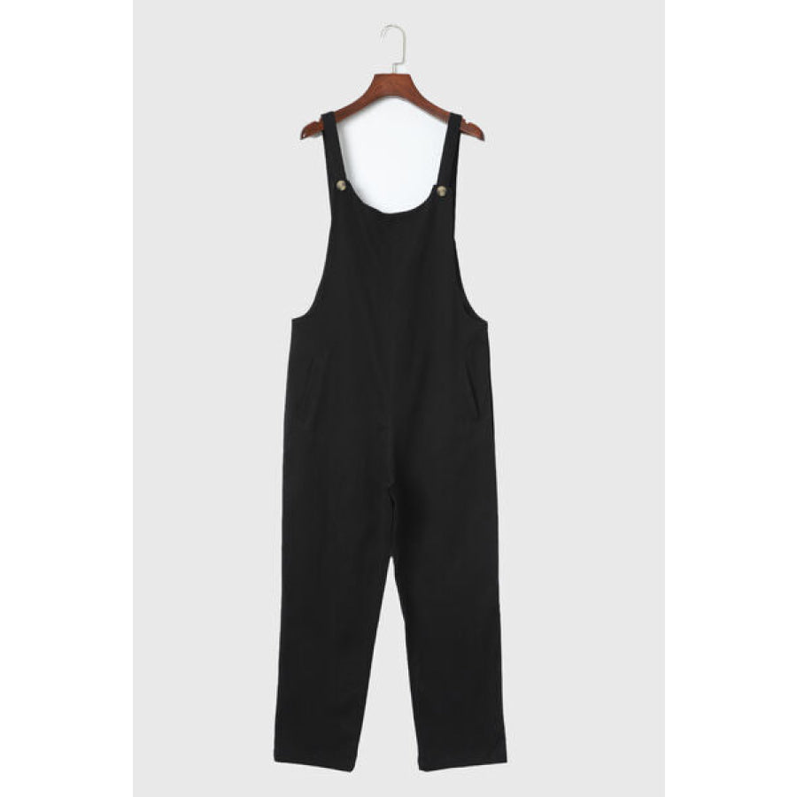 Pocketed Wide Strap Overall Apparel and Accessories