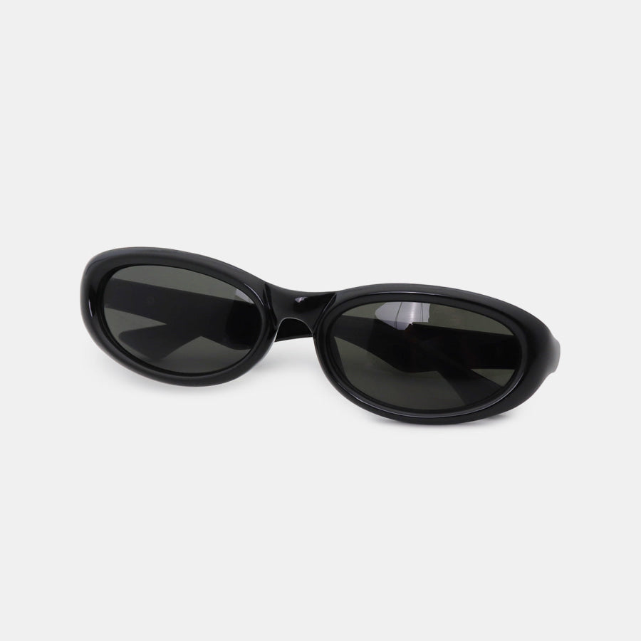 Polycarbonate Frame Cat Eye Sunglasses Black / One Size Apparel and Accessories