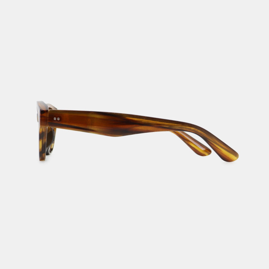 Polycarbonate Frame Cat-Eye Sunglasses Brown / One Size Apparel and Accessories