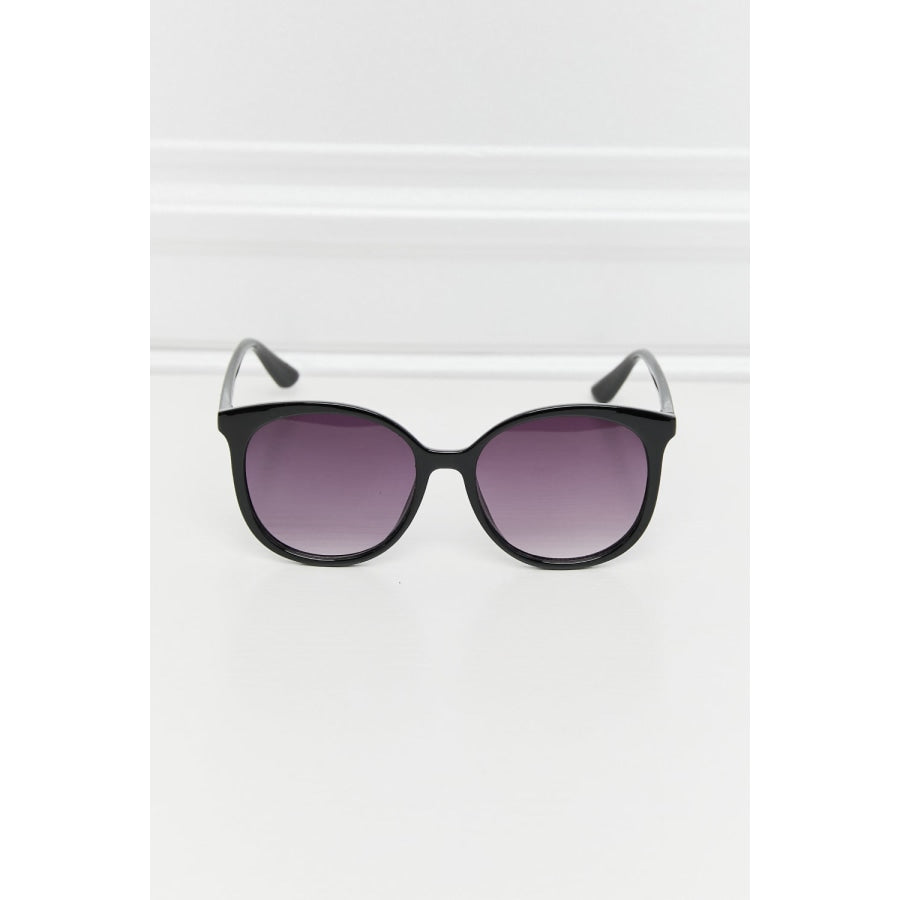 Polycarbonate Frame Full Rim Sunglasses Black / One Size
