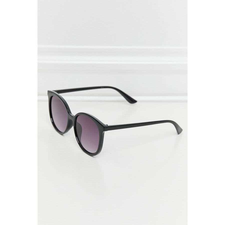 Polycarbonate Frame Full Rim Sunglasses Black / One Size
