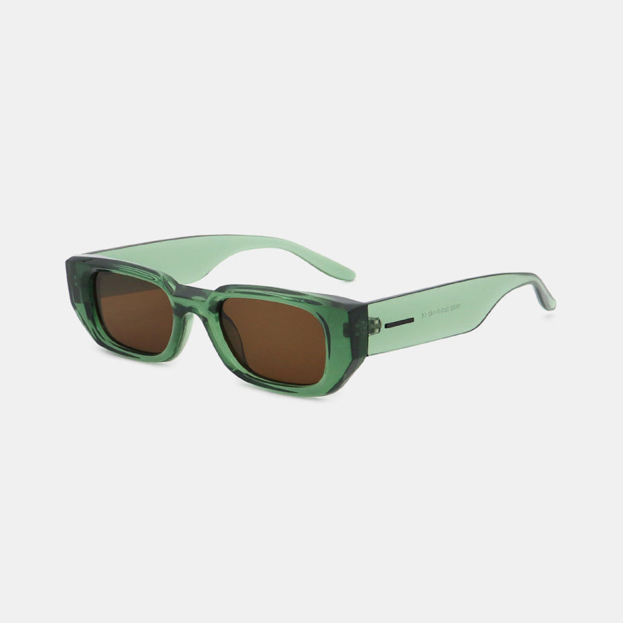 Polycarbonate Frame Rectangle Sunglasses Apparel and Accessories
