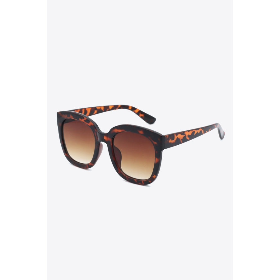 Polycarbonate Frame Square Sunglasses Tangerine / One Size