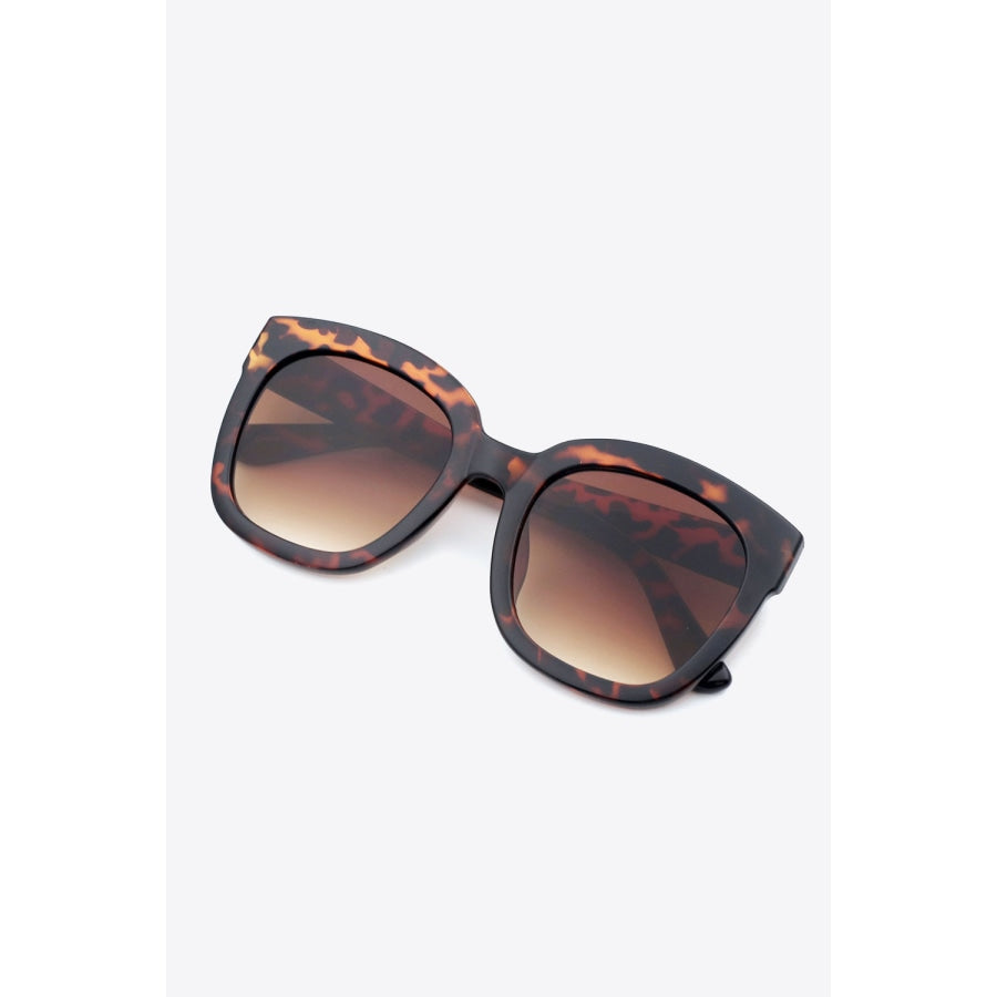 Polycarbonate Frame Square Sunglasses Tangerine / One Size