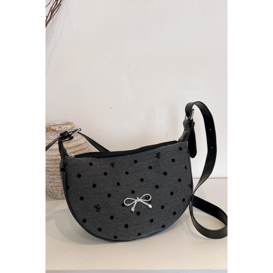 Polyester Printed Adjustable Strap Crossbody Bag Apparel and Accessories