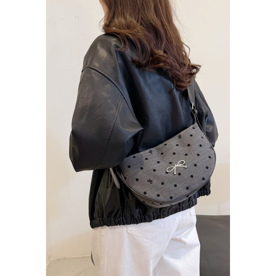 Polyester Printed Adjustable Strap Crossbody Bag Apparel and Accessories