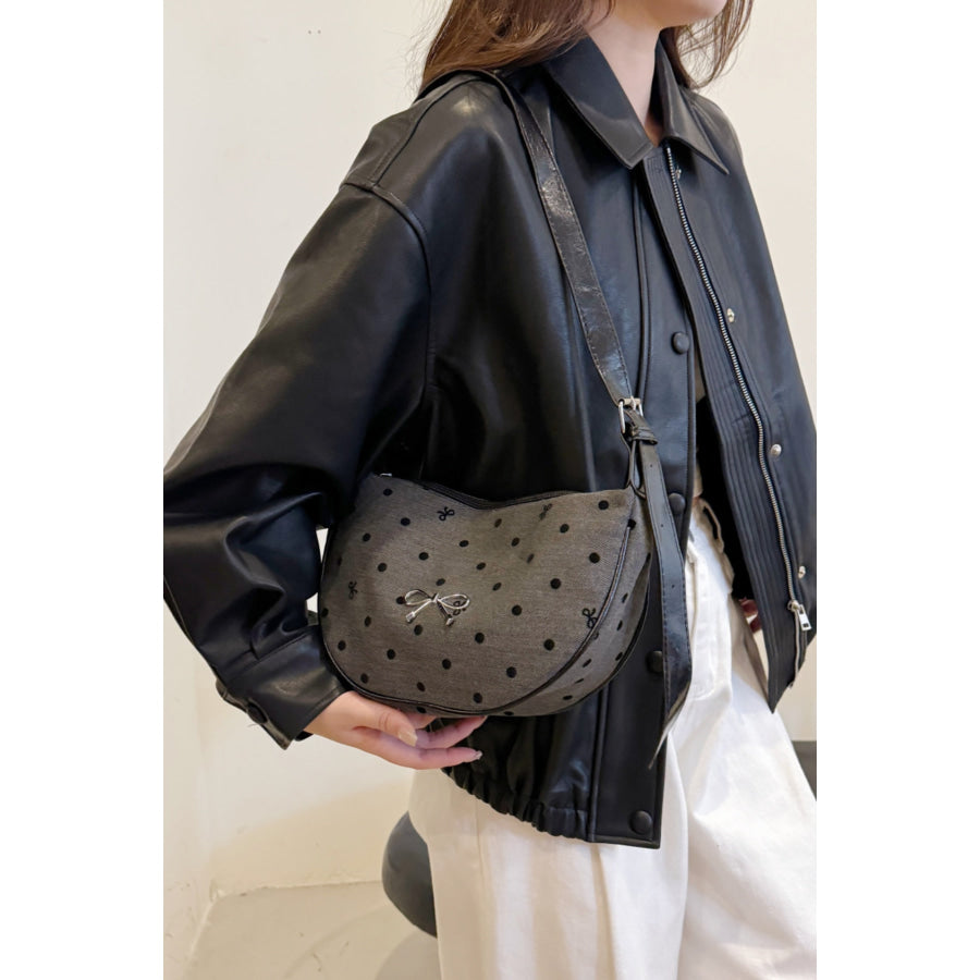 Polyester Printed Adjustable Strap Crossbody Bag Apparel and Accessories