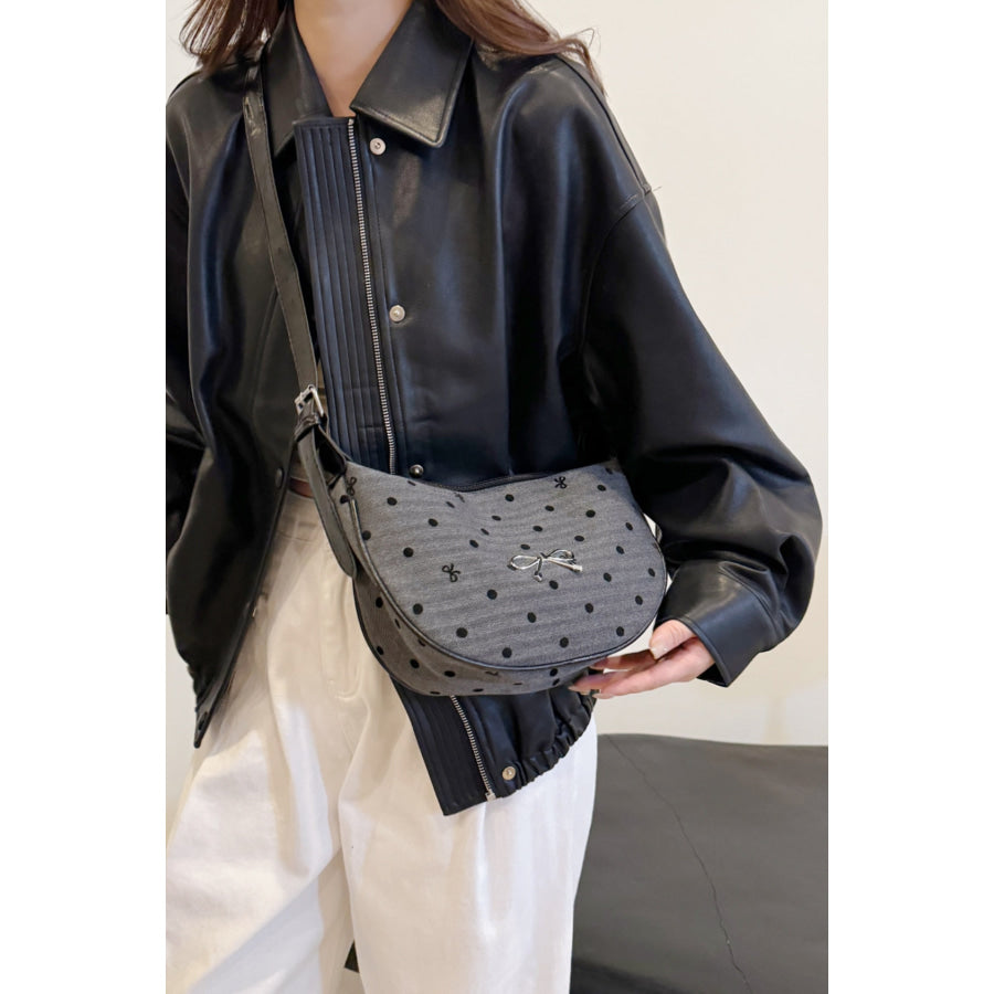 Polyester Printed Adjustable Strap Crossbody Bag Apparel and Accessories